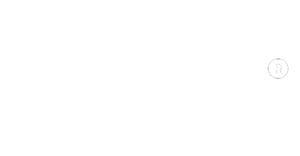 Dr. Brij's Homeopathy Research Center Website White Logo